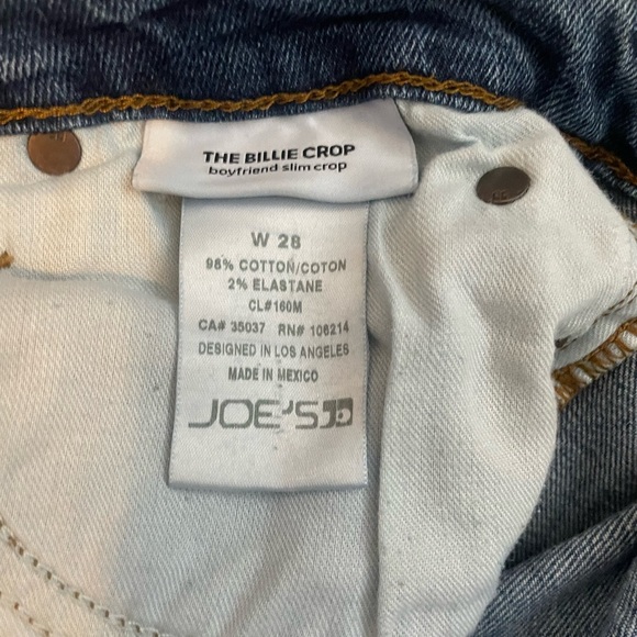 Joes Jeans The‎ Billie Crop Boyfriend Slim Crop Size 28 - Picture 4 of 5